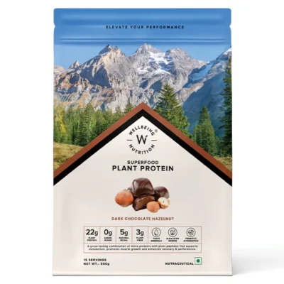 Vegan Protein 22g | 500g | 3B CFU Probiotics | Dark Chocolate Hazelnut