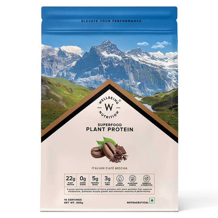 Vegan Protein 22g | 500g | 3B CFU Probiotics | Italian